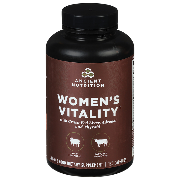 Vitamins & Supplements Ancient Nutrition Women's Vitality, Capsules hero