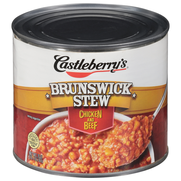 Canned Meals & Beans Castleberry's Brunswick Stew, Chicken and Beef hero