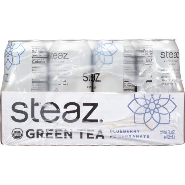 Tea Steaz Green Tea, Blueberry Pomegranate hero