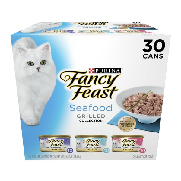 Dog Food & Care Purina Fancy Feast Grilled Wet Cat Food Seafood Collection in Wet Cat Food hero