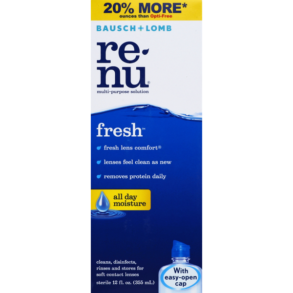 Eye & Ear Care renu Multi-Purpose Solution, All Day Moisture hero