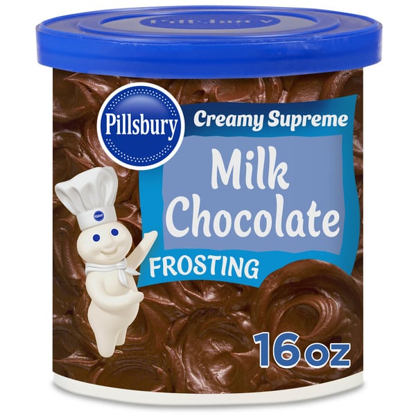 Baking Supplies & Decor Pillsbury Creamy Supreme Milk Chocolate Frosting hero