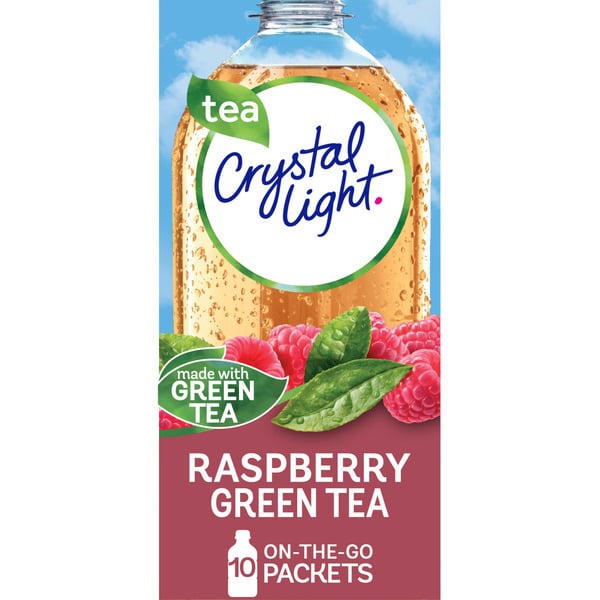 Cocoa & Drink Mixes Crystal Light Raspberry Green Tea Naturally Flavored Powdered Drink Mix hero