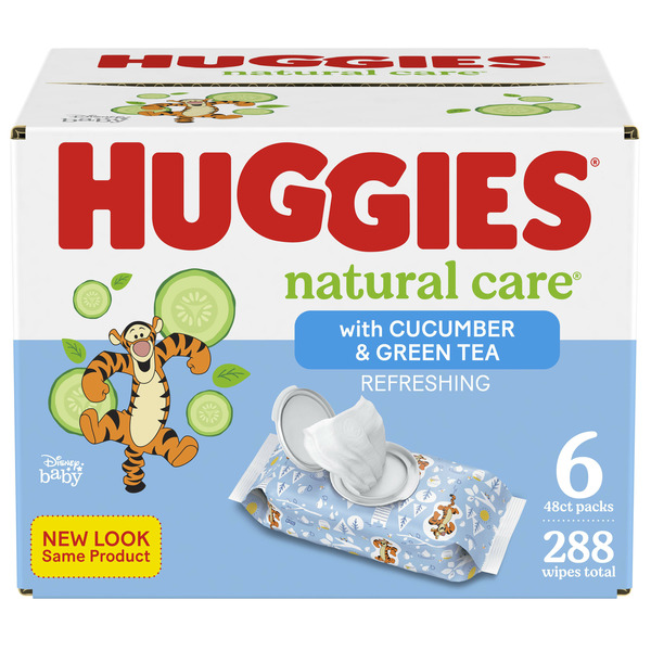 Diapers & Wipes Huggies Natural Care Refreshing Scented Baby Wipes hero