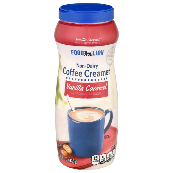 Coffee Food Lion Coffee Creamer, Non-Dairy, Vanilla Caramel hero