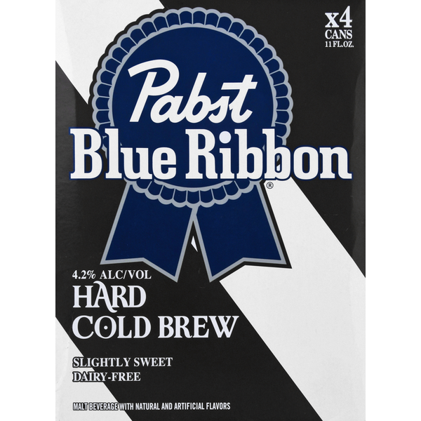 Malt Beverages Pabst Blue Ribbon Malt Beverage, Hard Cold Brew, Slightly Sweet hero