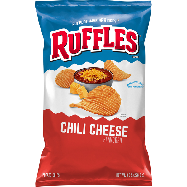 Chips & Pretzels Ruffles Chili Cheese Potato Chips hero