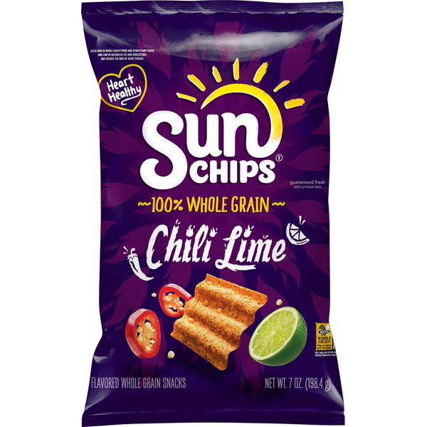 Chips & Pretzels Sun Chips Chili Limon Whole Grain Snacks hero