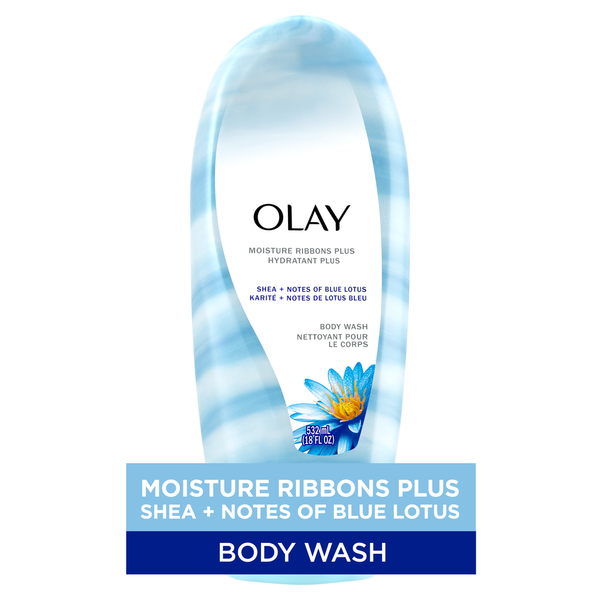 Body Lotions & Soap Olay Moisture Ribbons Plus Shea + Blue Lotus Body Wash hero