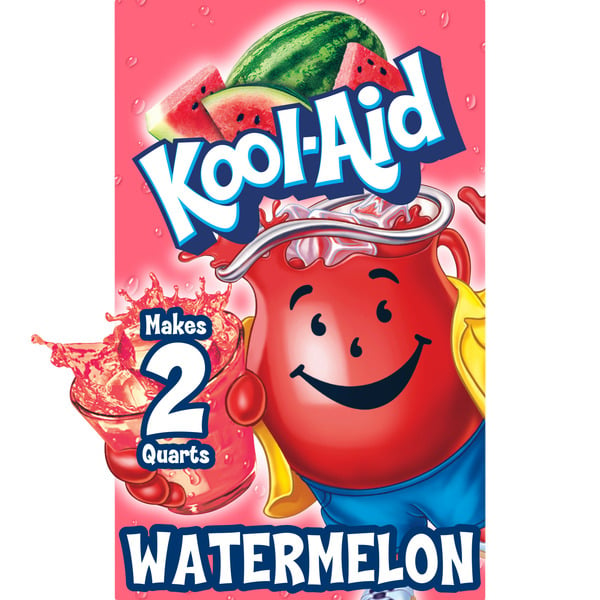 Cocoa & Drink Mixes Kool-Aid Unsweetened Watermelon Artificially Flavored Powdered Soft Drink Mix hero