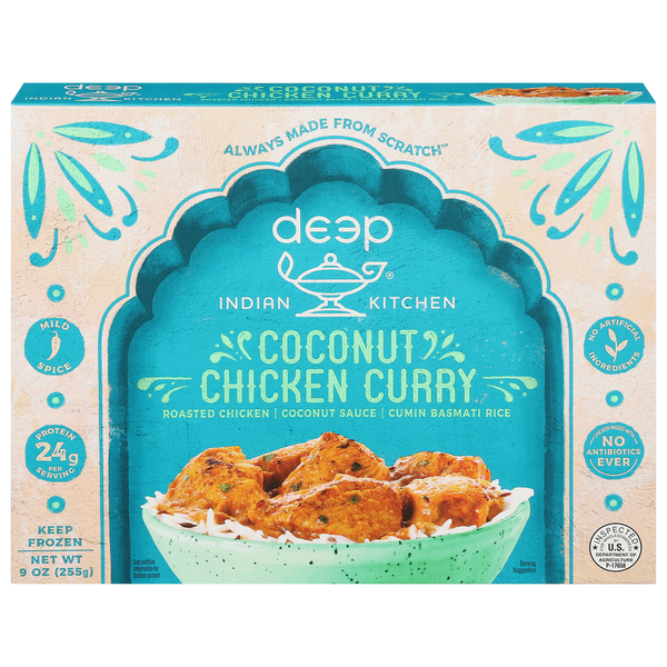 Indian Foods Deep Indian Kitchen Coconut Chicken Curry, Mild Spice hero