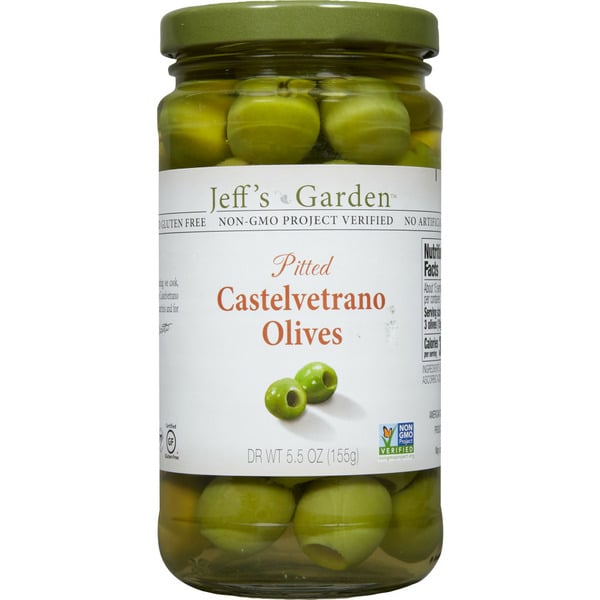 Pickled Goods & Olives Jeff's Garden Pitted Castelvetrano Olives hero