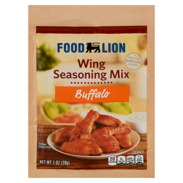 Spices & Seasonings Food Lion Wing Seasoning Mix, Buffalo hero