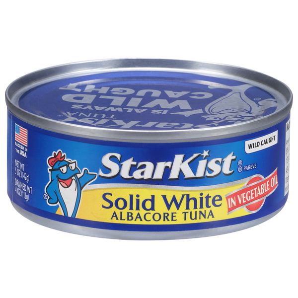 Canned Meat, Seafood & Beans StarKist Tuna, Solid White Albacore hero