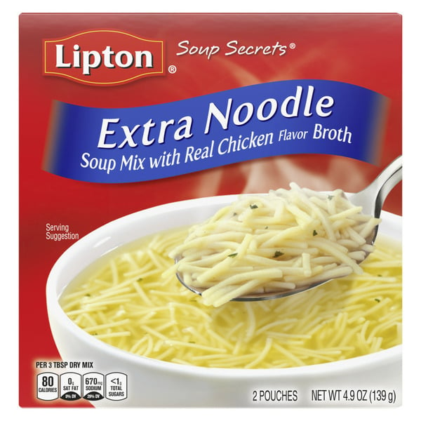 Soup, Stock & Broth Lipton Instant Soup Mix Extra Noodle hero