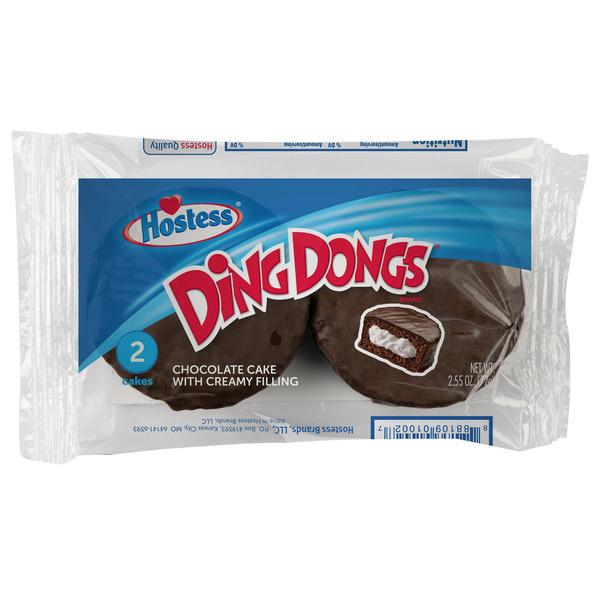 Cookies & Cakes Hostess Chocolate DING DONGS Single Serve hero