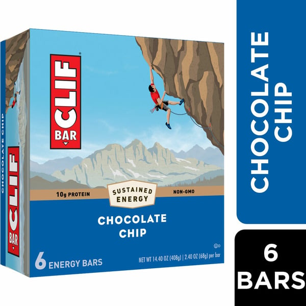 Energy & Granola Bars CLIF BAR Bar Energy Bars Chocolate Chip - 6 Ct hero