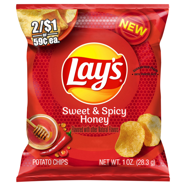 Chips & Pretzels Lay's Potato Chips, Sweet & Spicy Honey hero