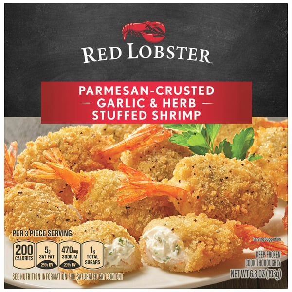 Frozen Seafood Red Lobster Garlic & Herb Stuffed Shrimp hero