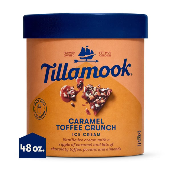 Tillamook Caramel Toffee Crunch Ice Cream hero