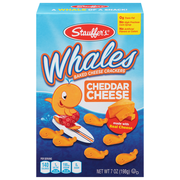 Crackers Stauffer's Baked Cheese Crackers, Cheddar Cheese hero