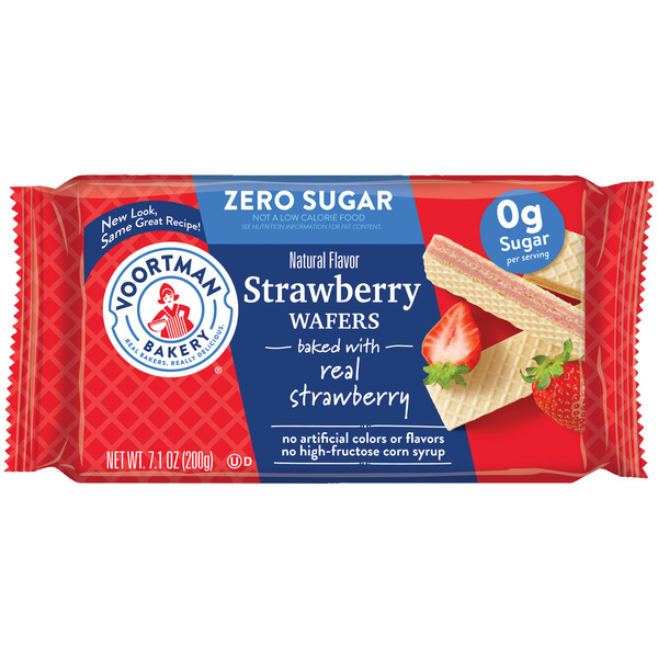 Pantry Voortman Bakery Wafers, Zero Sugar, Strawberry hero