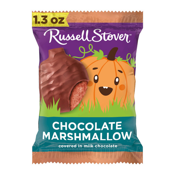 Candy & Chocolate Russell Stover Halloween Milk Chocolate Chocolate Marshmallow Pumpkin hero