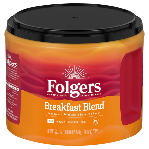 Folgers Coffee, Ground, Mild, Breakfast Blend hero