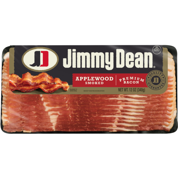 Jimmy Dean Applewood Smoked Premium Bacon - 12 ounces hero