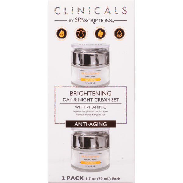 SPAscriptions Day & Night Cream Set with Vitamin C, Brightening, Anti-Aging, 2 Pack hero