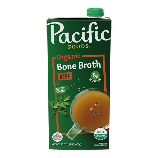 Soup, Broth & Bouillon Pacific Foods Foods Organic Beef Bone Broth hero