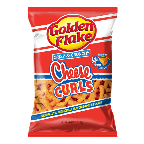 Chips & Pretzels Golden Flake Cheese Curls hero