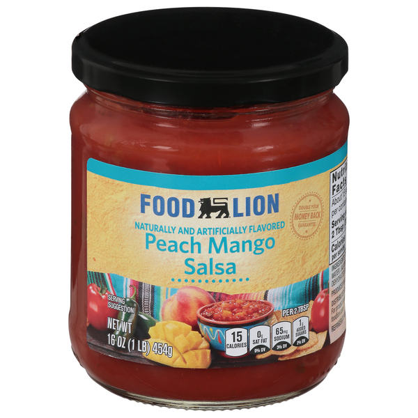 Preserved Dips & Spreads Food Lion Salsa, Peach Mango, Jar hero