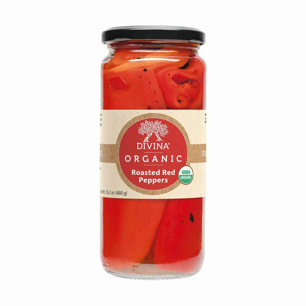 Canned/Jarred Vegetables Divina Organic Roasted Red Peppers hero