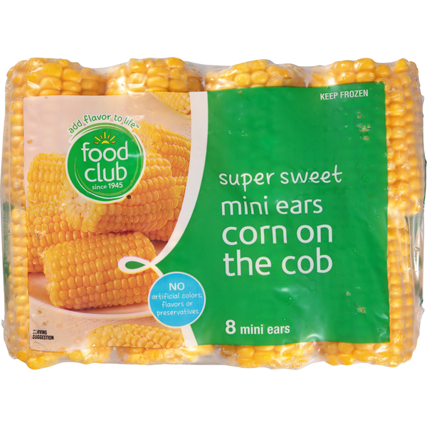 Grains, Rice & Dried Goods Food Club Corn on the Cob, Mini Ears, Super Sweet hero