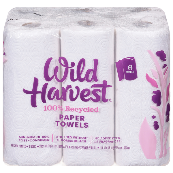 Wild Harvest Paper Towels hero