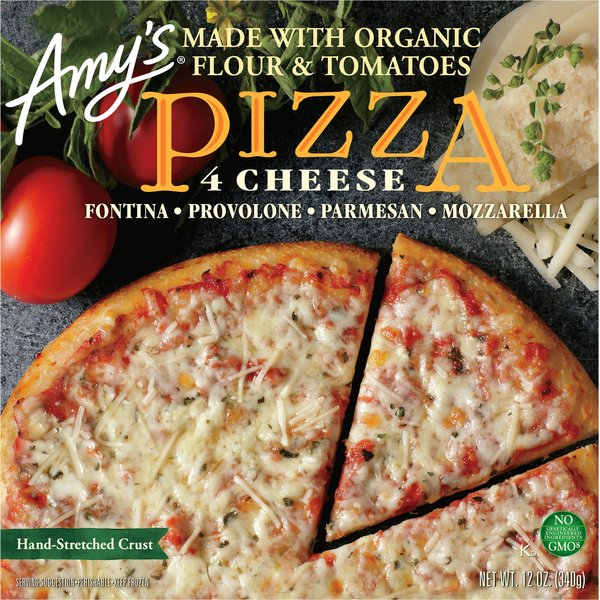 Frozen Pizza Amy's Kitchen Four Cheese Pizza hero