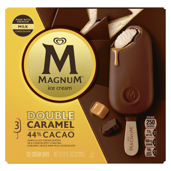 Frozen Dessert & Novelties Magnum Ice Cream Bars Double Caramel hero