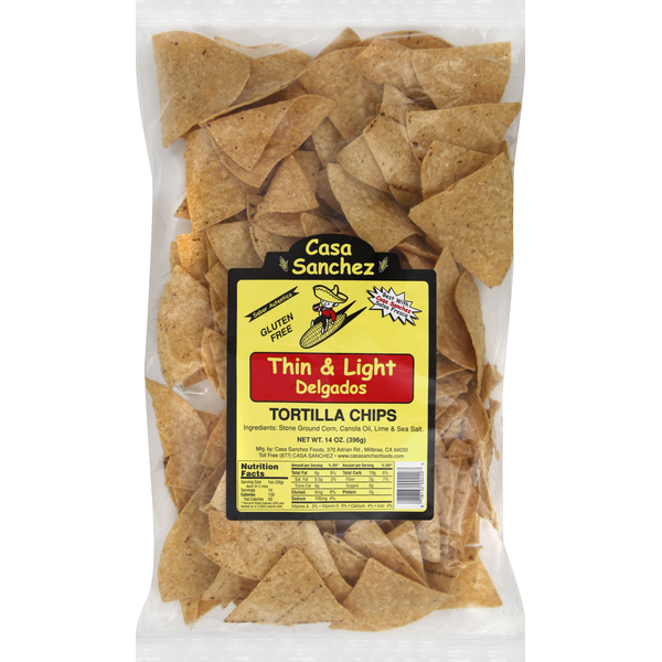 Chips & Pretzels Casa Sanchez Tortilla Chips, Thin & Light hero