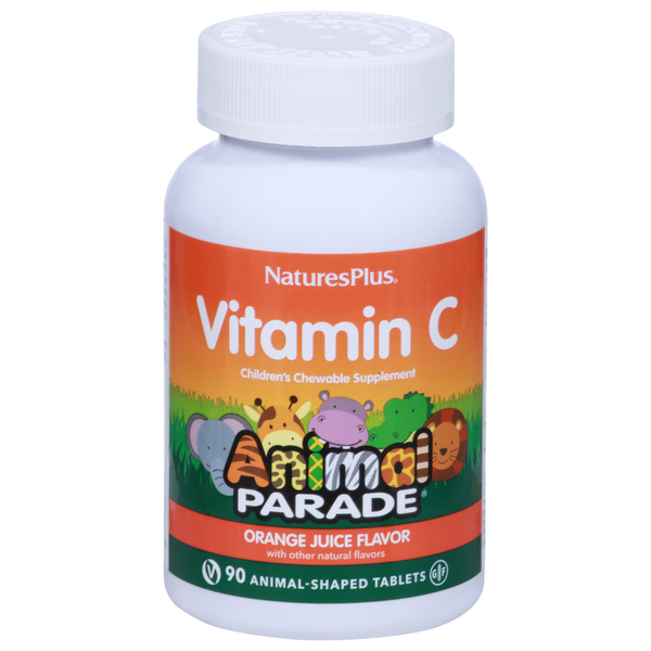 Vitamins & Supplements NaturesPlus Vitamin C, Orange Juice Flavor, Tablets hero