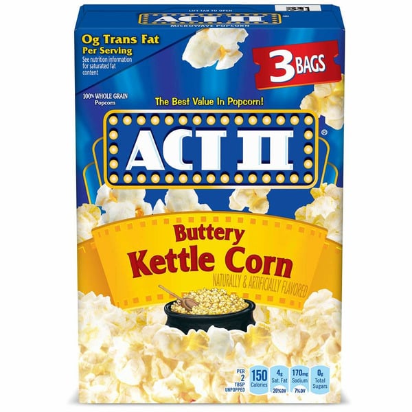 Popcorn & Jerky Act II Buttery Kettle Corn Microwave Popcorn hero