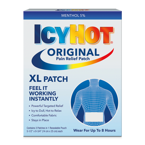 First Aid Icy Hot Pain Relief Patch, Original, XL hero