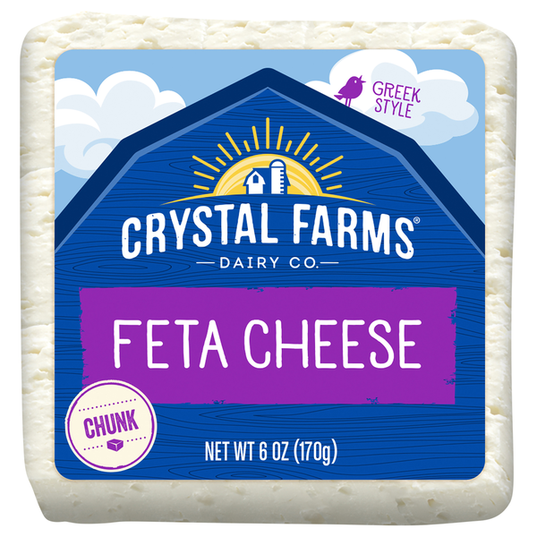 Packaged Cheese Crystal Farms Cheese, Feta, Greek Style hero