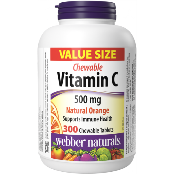 Vitamins & Supplements Webber Naturals Chewable Vitamin C Natural Orange hero