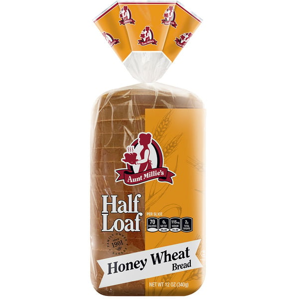 Bread Aunt Millie's Half Loaf, Honey Wheat Bread hero