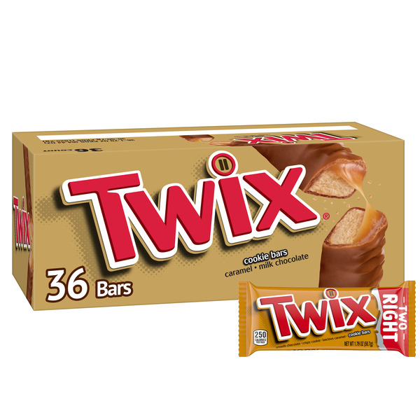 Candy & Chocolate TWIX Caramel Cookie Chocolate Candy Bars Bulk Pack hero