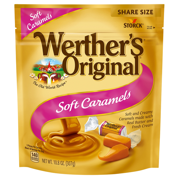 Candy, Chocolate & Gum Werther's Original Caramels, Soft, Share Size hero