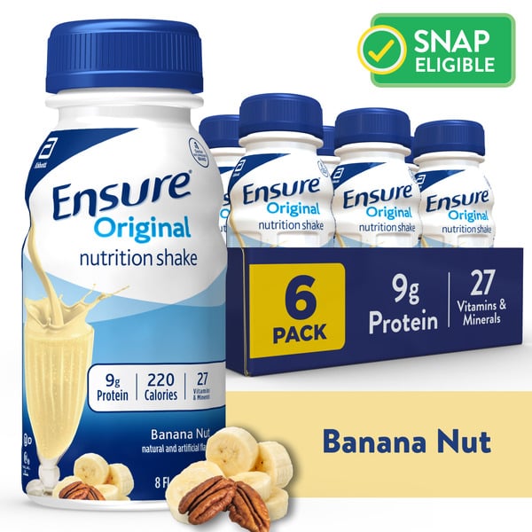 Protein & Meal Replacements Ensure Original Nutrition Shake Banana Nut hero