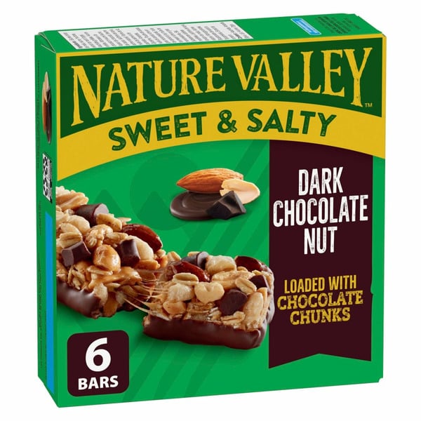 Energy & Granola Bars Nature Valley Granola Bars, Sweet and Salty Nut, Dark Chocolate hero