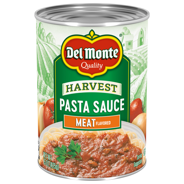 Del Monte Pasta Sauce, Meat Flavored, Harvest hero